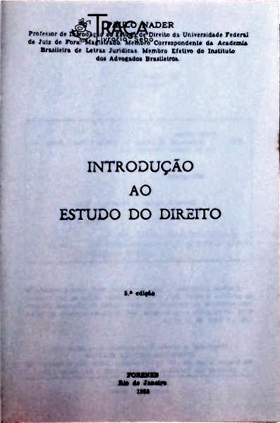 Introdução Ao Estudo do Direito