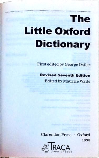 The Little Oxford Dictionary