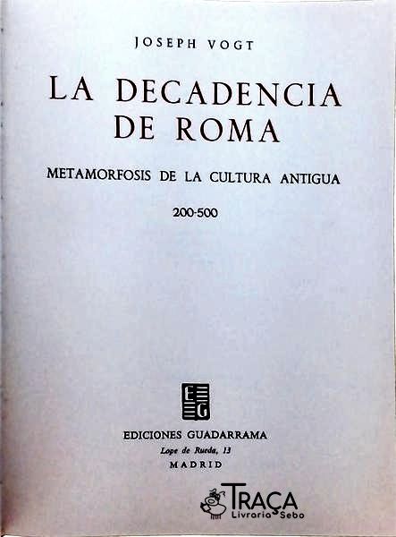 La Decadencia de Roma