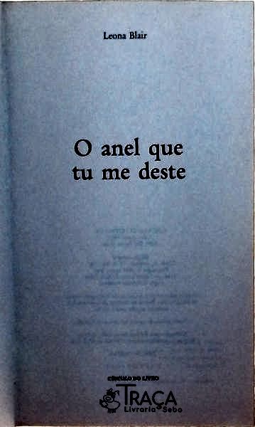 O Anel Que Tu Me Deste