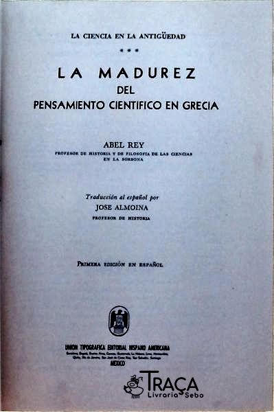 La Madurez Del Pensamiento Científico En Grecia