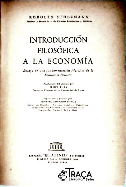 Introducción Filosófica a La Economía