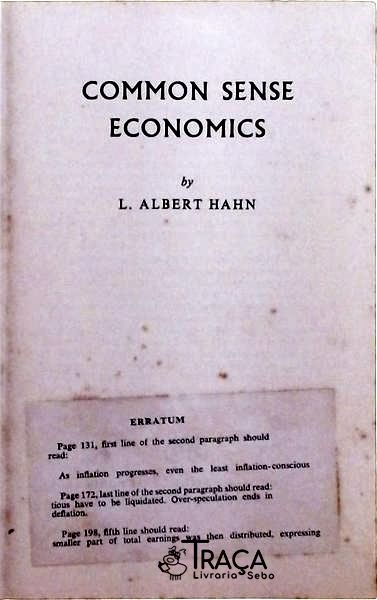 Common Sense Economics