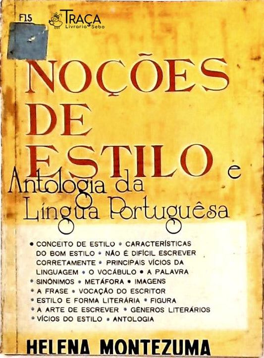 Noções de Estilo e Antologia da Língua Portuguesa