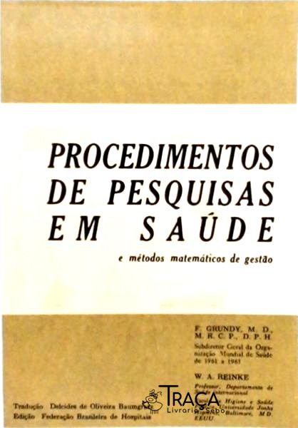 Procedimentos de Pesquisas em Saúde