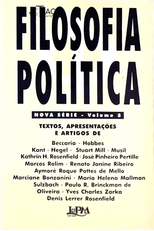 Filosofia Política - Nova Série - Volume 5