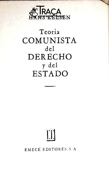 Teoría Comunista Del Derecho Y Del Estado