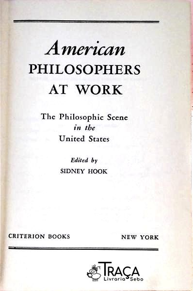 American Philosophers At Work