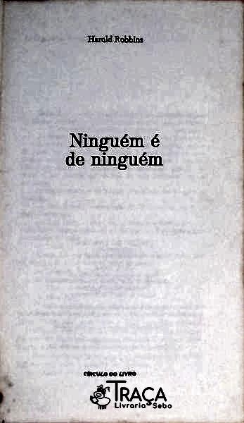 Ninguém É de Ninguém