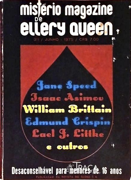 Mistério Magazine De Ellery Queen n° 311