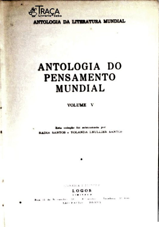 Antologia do Pensamento Mundial - Volume 5