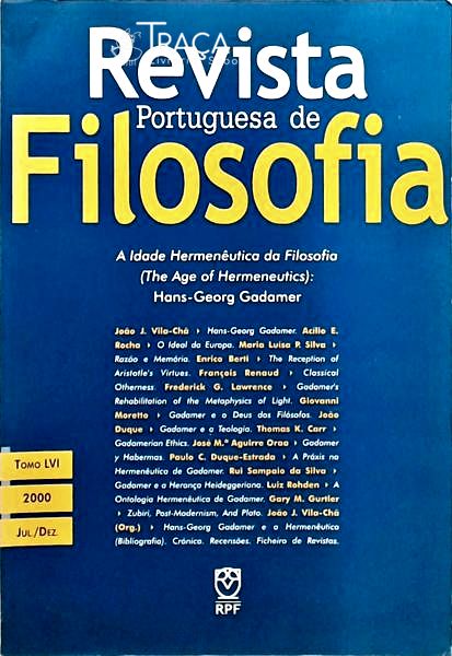 Revista Portuguesa De Filosofia - Volume 56 - Fascículo 3-4