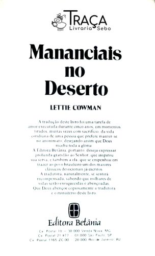 Mananciais No Deserto