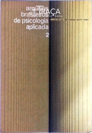 Arquivos Brasileiros de Psicologia Aplicada Vol. 26