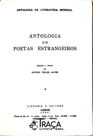 Antologia de Poetas Estrangeiros - Vol. 8