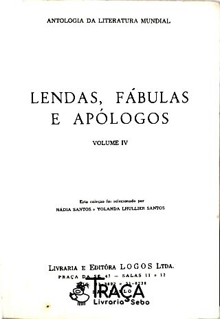 Mitologia da Literatura Mundial - Fábulas e Apólogos - Vol. 4