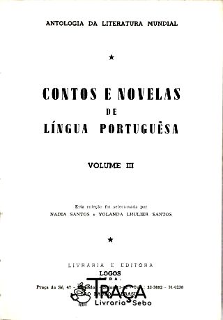 Contos e Novelas de Língua Portuguesa - Vol. 3