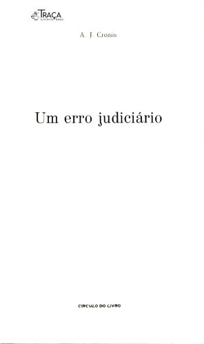 Um Erro Judiciário