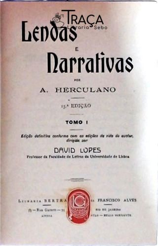 Lendas e Narrativas - 2 Volumes