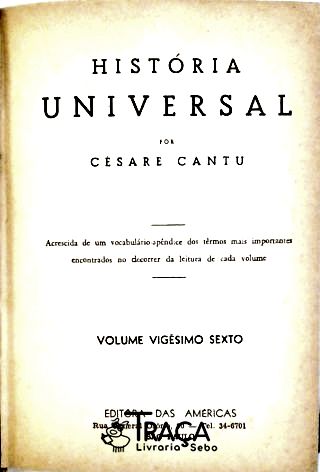 História Universal - Vol. 26
