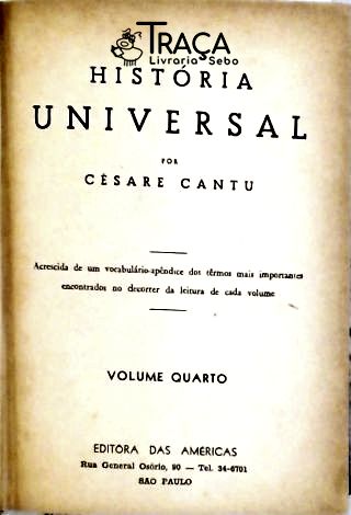 História Universal - Vol. 4