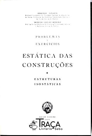 Problemas e Exercícios de Estática das Construções