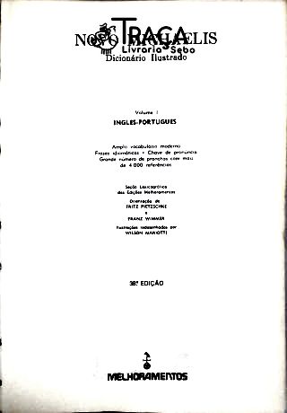 Nôvo Dicionário Michaelis Ilustrado Inglês Português - Vol 1