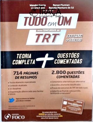Tudo em Um para Concursos do Trt