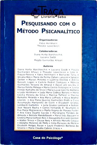 Pesquisando com o Método Psicanalítico