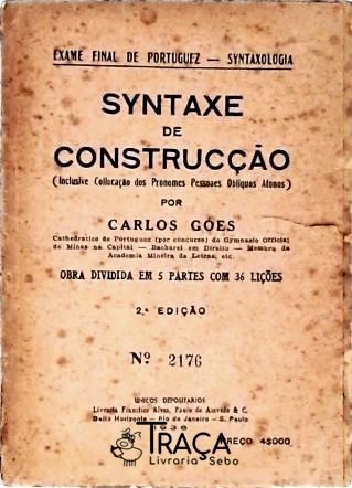 Syntaxe de Construcção