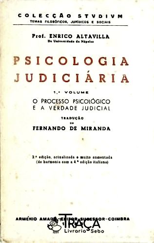 Psicologia Judiciária - Em 2 Volúmes