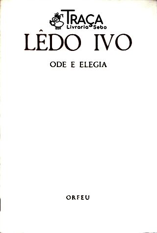 Ode e Elegia (Autografado)