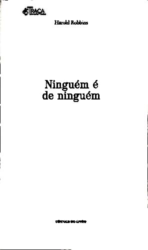 Ninguém É de Ninguém