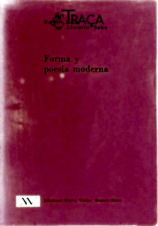 Forma y Poesía Moderna