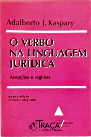 O Verbo Na Linguagem Jurídica