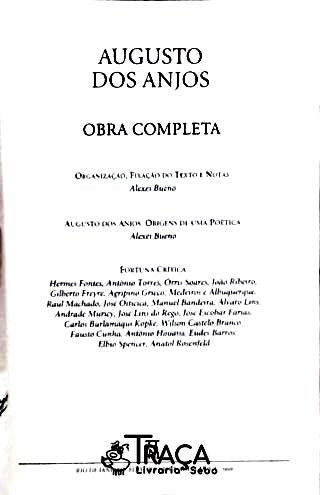Augusto dos Anjos - Obra Completa (volume Único)