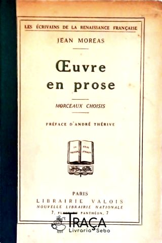 Ouevre en prose - Morceau Choisis