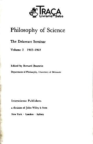 Philosophy os Science - Vol. 2