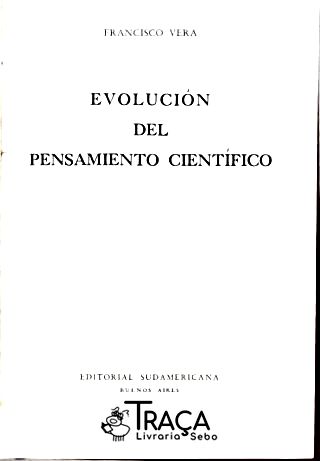 Evolución Del Pensamiento Científico