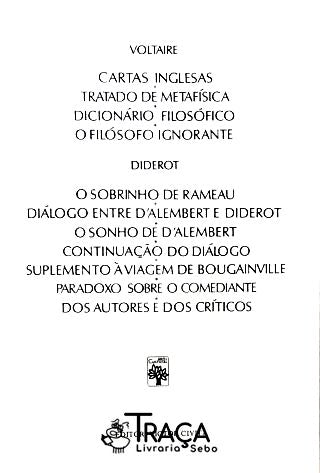 Os Pensadores - Voltaire - Diderot