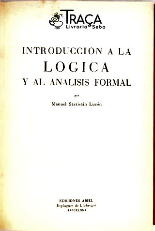 Introducción a la Lógica y al Analisis Formal