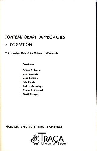 Contemporary Approaches to Cognition