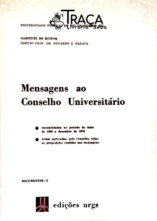 Mensagens ao Conselho Universitário
