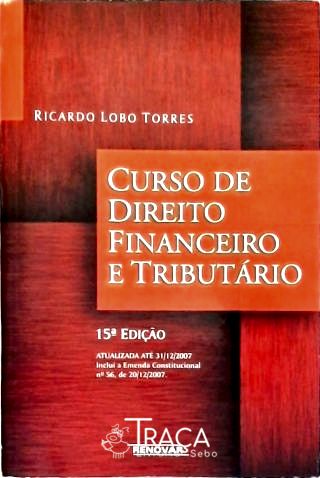 Curso de Direito Financeiro e Tributário