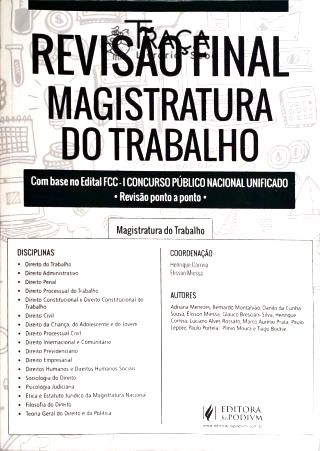 Revisão Final Magistratura do Trabalho