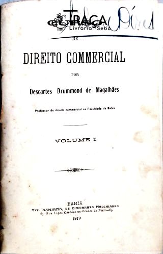 Curso de Direito Comercial - Vol. 1