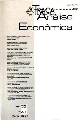 Análise Econômica - Revista da Faculdade de Ciênci
