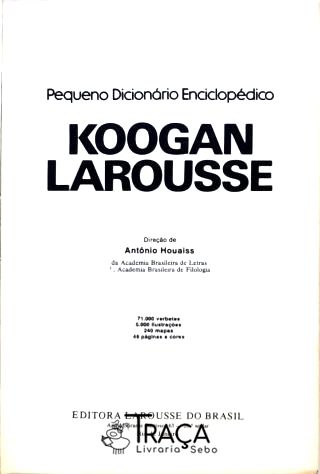 Pequeno Dicionário Enciclopédico Koogan Larousse