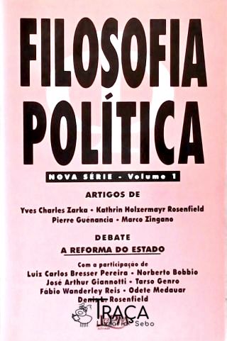 Filosofia Política - Vol. 1