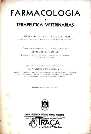 Farmacologia Y Terapeutica Veterinarias